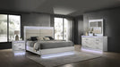 Glam Bedroom Set – Glam Queen 4 Pc Bedroom Set in White by Galaxy Home Furnishings