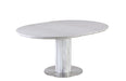 Contemporary Butterfly-Extendable White Top Dining Table GRETCHEN-DT