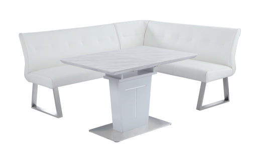 Contemporary Dining Set w/ Extendable Table & Nook GWEN-2PC