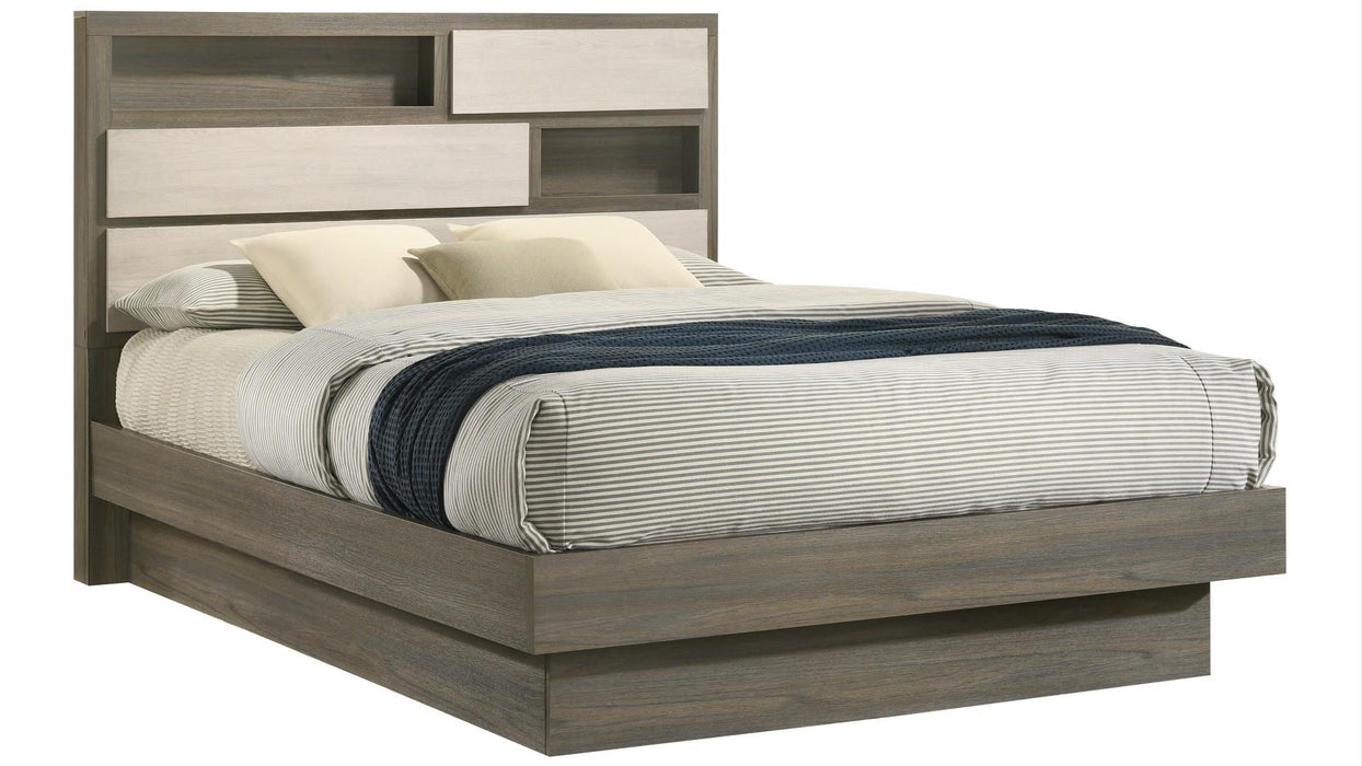 Gem Bed – Gem Full Bed in Gray by Galaxy Home Furnishings