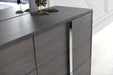 Giulia Night Stand Right Facing in Matte Gray SR09-203R