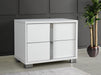 Giulia Night Stand Left Facing in White SR09-101L