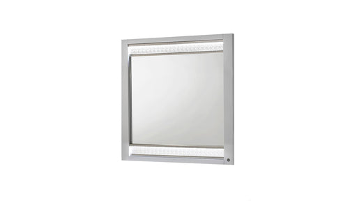 Glam Mirror – Glam Mirror White by Galaxy Home Furnishings