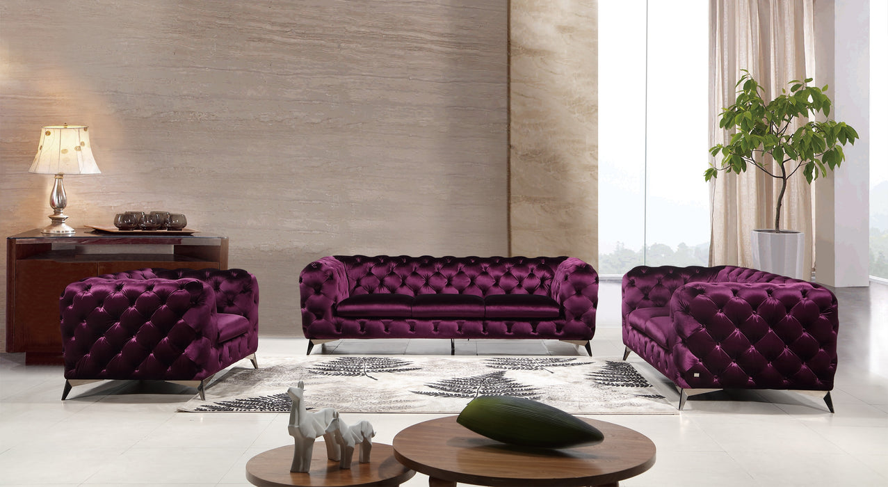 Glitz Love Seat in Purple 183352-L-P