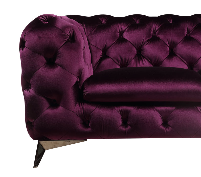 Glitz Love Seat in Purple 183352-L-P