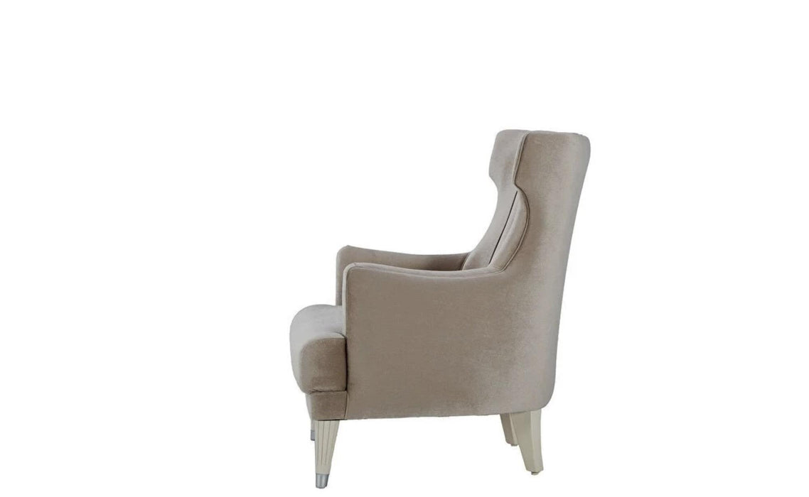 Gravita 3 Seat Sleeper - Deren Beige / Ivory Legs