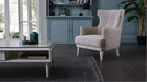 Gravita 3 Seat Sleeper - Deren Beige / Ivory Legs