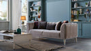 Gravita 3 Seat Sleeper - Deren Beige / Ivory Legs