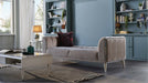 Gravita 3 Seat Sleeper - Deren Beige / Ivory Legs