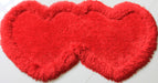 Double Heart Shape Hand Tufted 4-inch Thick Shag Area Rug (28-in x 55-in)