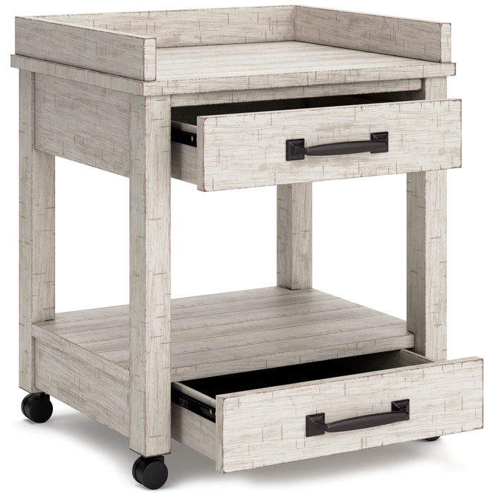 Carynhurst Home Office Desk, Bookcase and Printer Stand