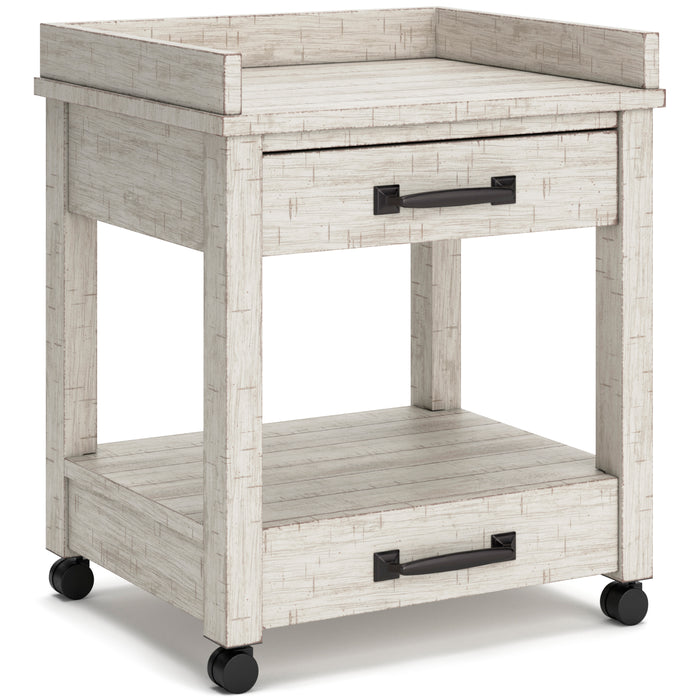 Carynhurst Home Office Desk, Bookcase and Printer Stand