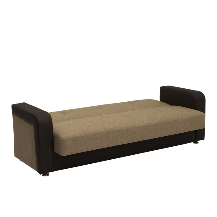 Ottomanson Harmony Collection Upholstered Convertible Sofabed with Storage