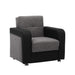 Ottomanson Harmony Collection Upholstered Convertible Armchair with Storage