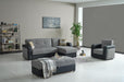 Harmony Sectional - Gray/black Pu