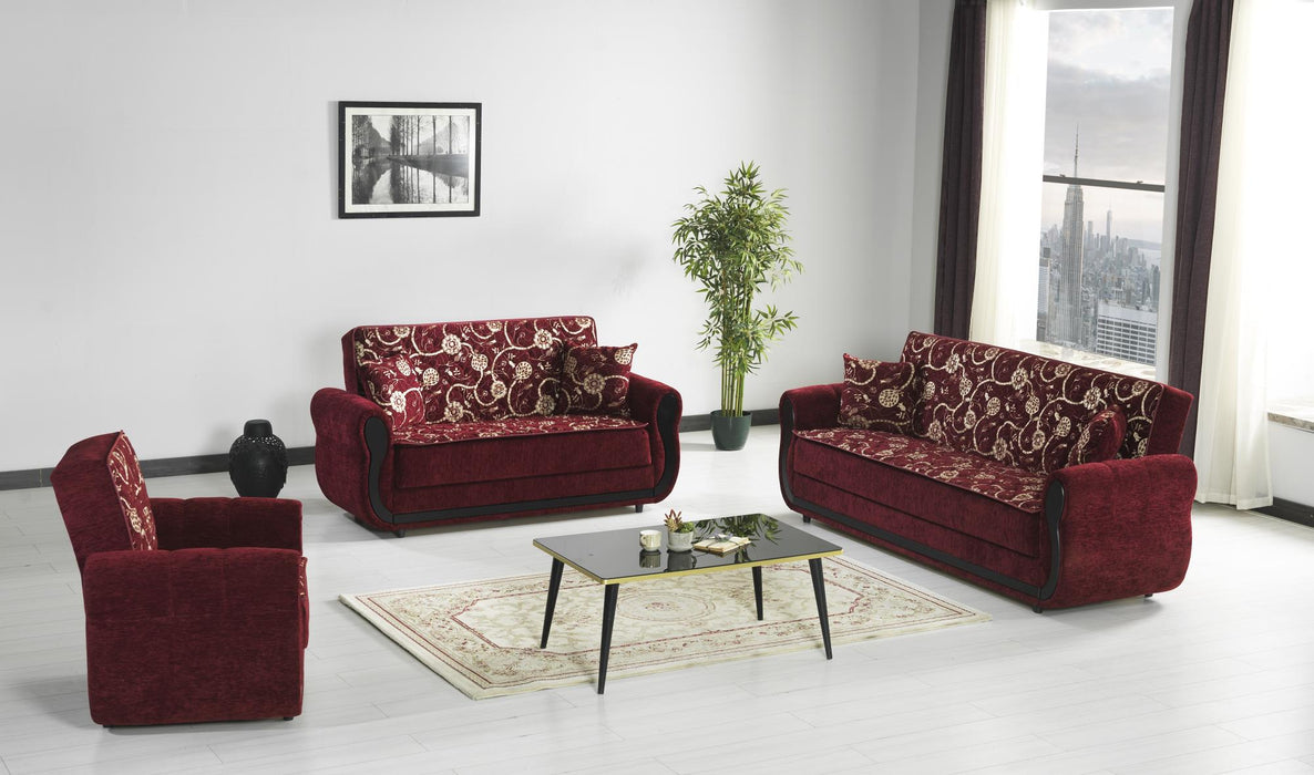 Havana - Burgundy Living Room Set