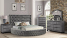 Hazel Bedroom Set – Hazel King 5 Pc Bedroom Set in Gray by Galaxy Home Furnishings