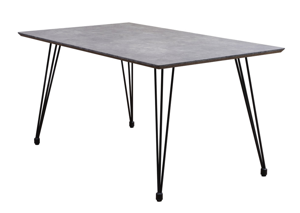 Contemporary Rectangular Dining Table w/ Laminated Wooden Top HEATHER-DT