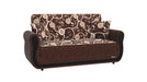 Ottomanson Havana Collection Upholstered Convertible Loveseat with Storage