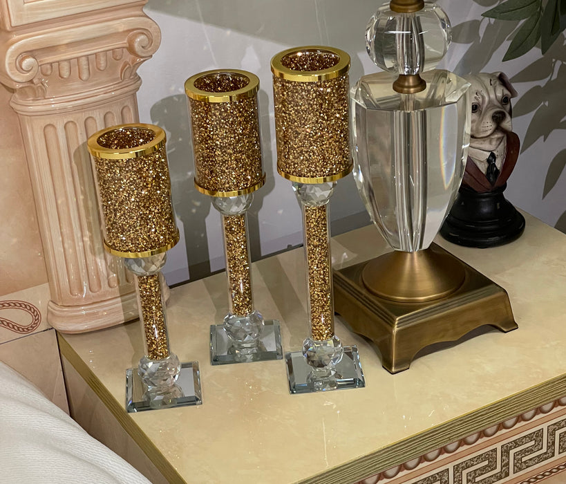 Ambrose Exquisite 3 Piece Candle Holder Set