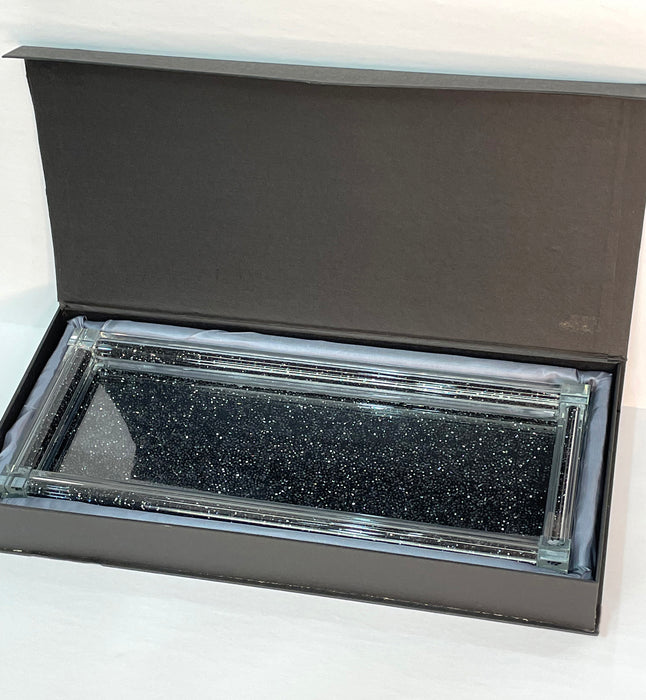 Ambrose Exquisite Large Glass Tray in Gift Box