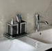 Ambrose Exquisite 3 Piece Square Soap Dispenser and Toothbrush Holder with Tray