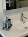 Ambrose Exquisite 3 Piece Square Soap Dispenser and Toothbrush Holder with Tray