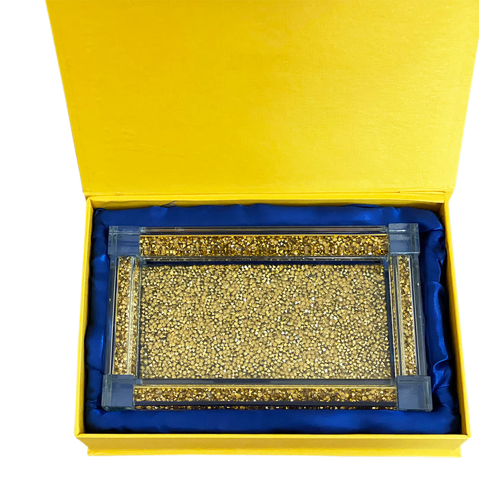 Ambrose Exquisite Medium Glass Tray in Gift Box