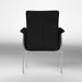 Contemporary Arm Chair w/ Casters IVORY-AC-BLK