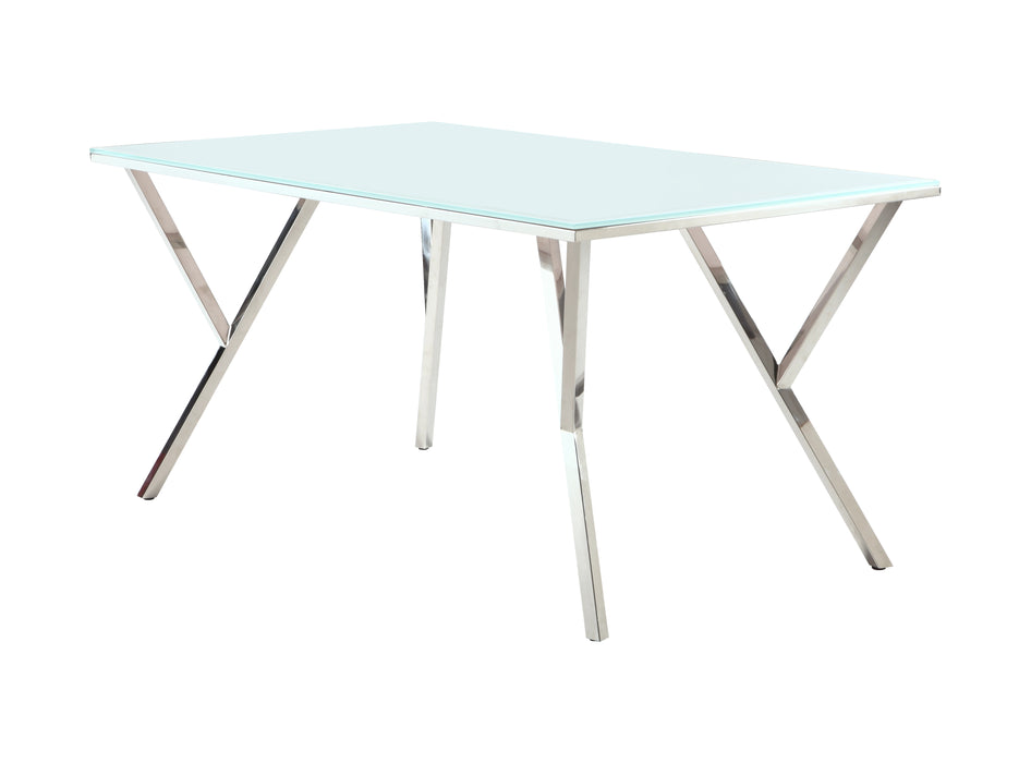 Modern Starphire Glass Top Dining Table JADE-DT