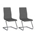 Contemporary Cantilever Side Chair w/ Double Stitching - 2 per box JANET-SC