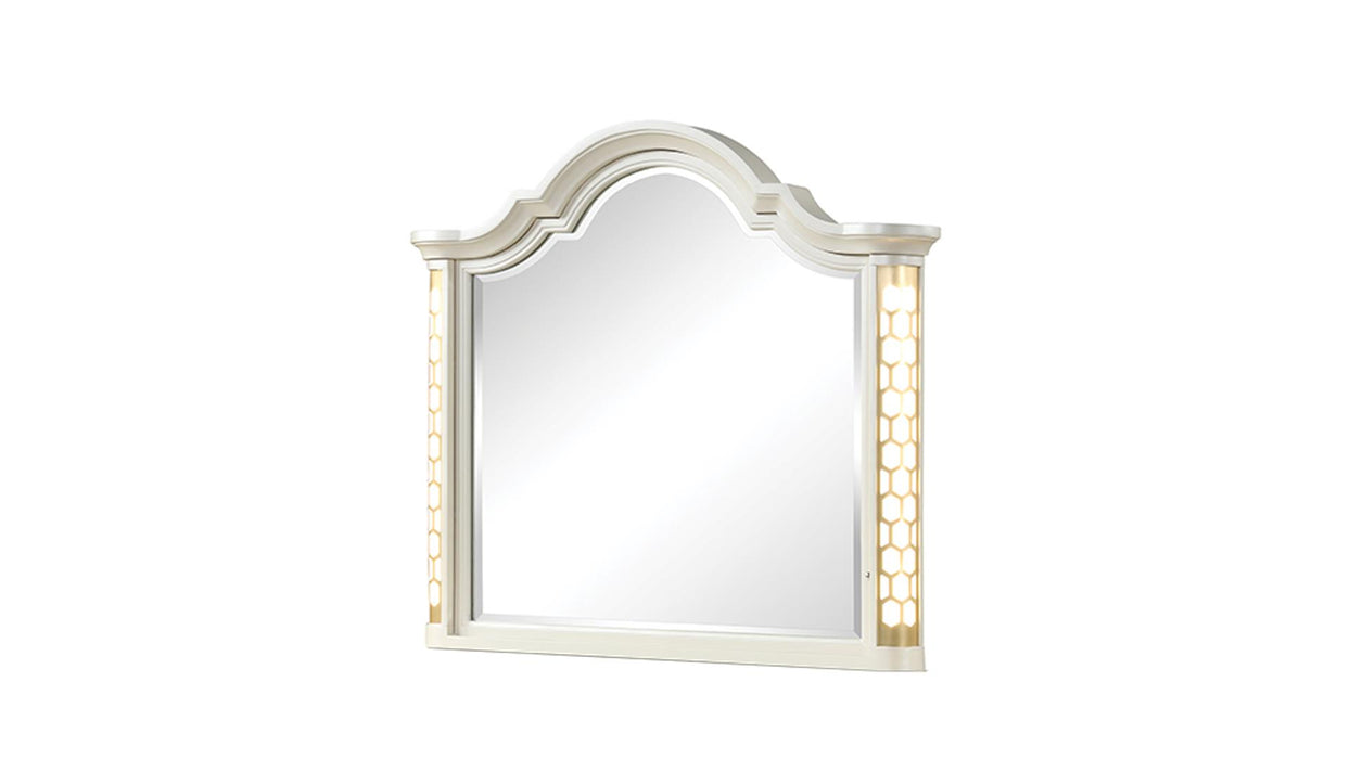 Jasmine Mirror – Jasmine Mirror Beige by Galaxy Home Furnishings