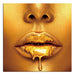 Oppidan Home Dripping in Gold Acrylic Wall Art (40H X 40W)