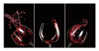 Oppidan Home Framed Red Wine Celebration Acrylic Wall Art (48H x 96W)