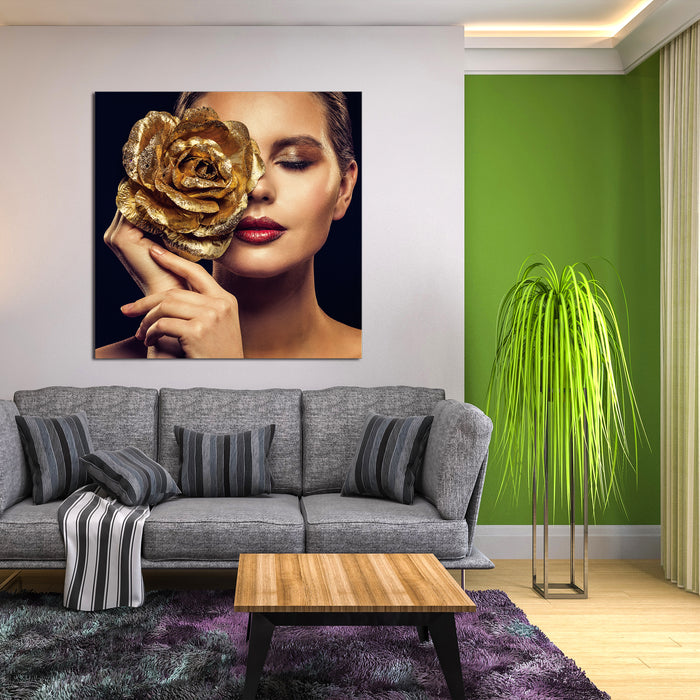 Oppidan Home Rose Gold Acrylic Wall Art (40H x 40W)