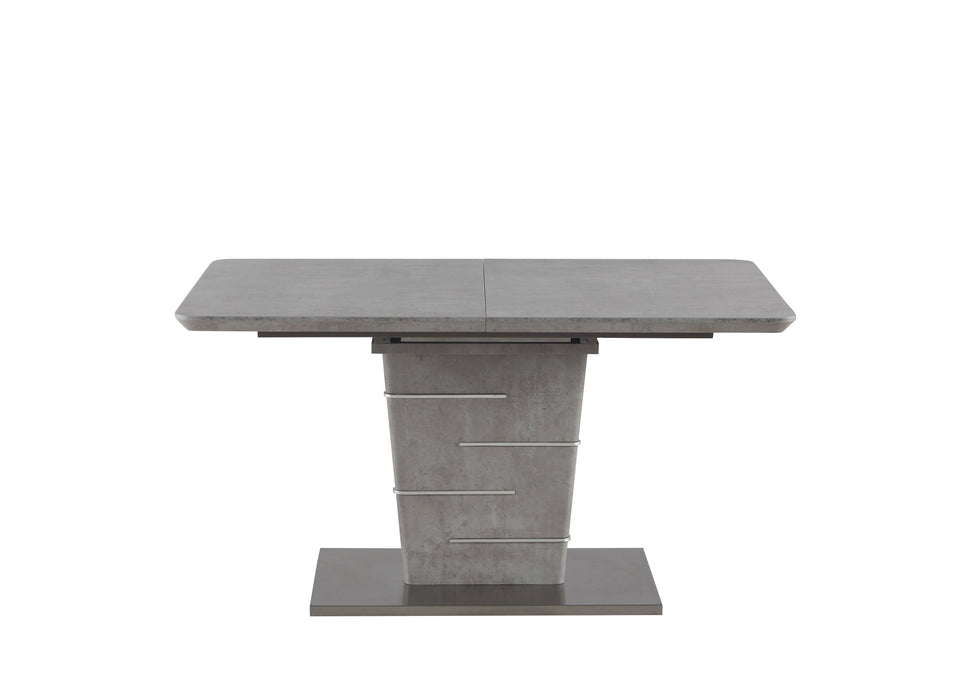 Concrete Veneer Top Dining Table w/ Butterfly Extension JEZEBEL-DT