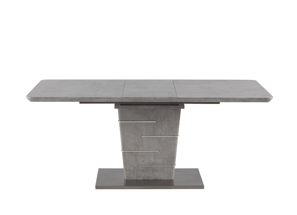 Concrete Veneer Top Dining Table w/ Butterfly Extension JEZEBEL-DT