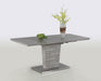 Concrete Veneer Top Dining Table w/ Butterfly Extension JEZEBEL-DT