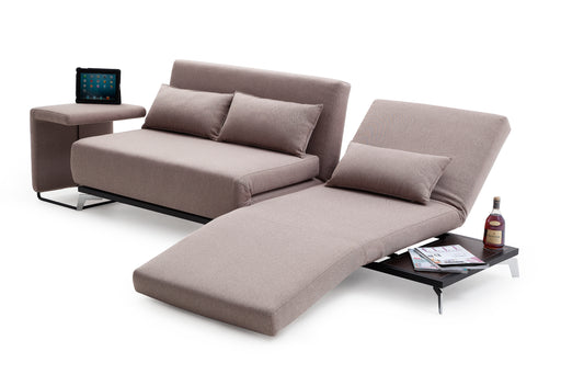 Premium Sofa Bed JH033 in Beige Fabric 17850-SB
