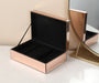 Ambrose Exquisite Jewelry Box in Rose Gold (Dividers and Gift Box Included)