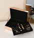 Ambrose Exquisite Jewelry Box in Rose Gold (Dividers and Gift Box Included)