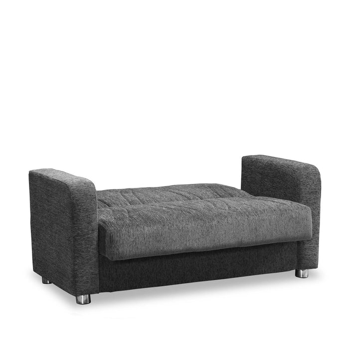 Ottomanson Elegance Collection Upholstered Convertible Loveseat with Storage