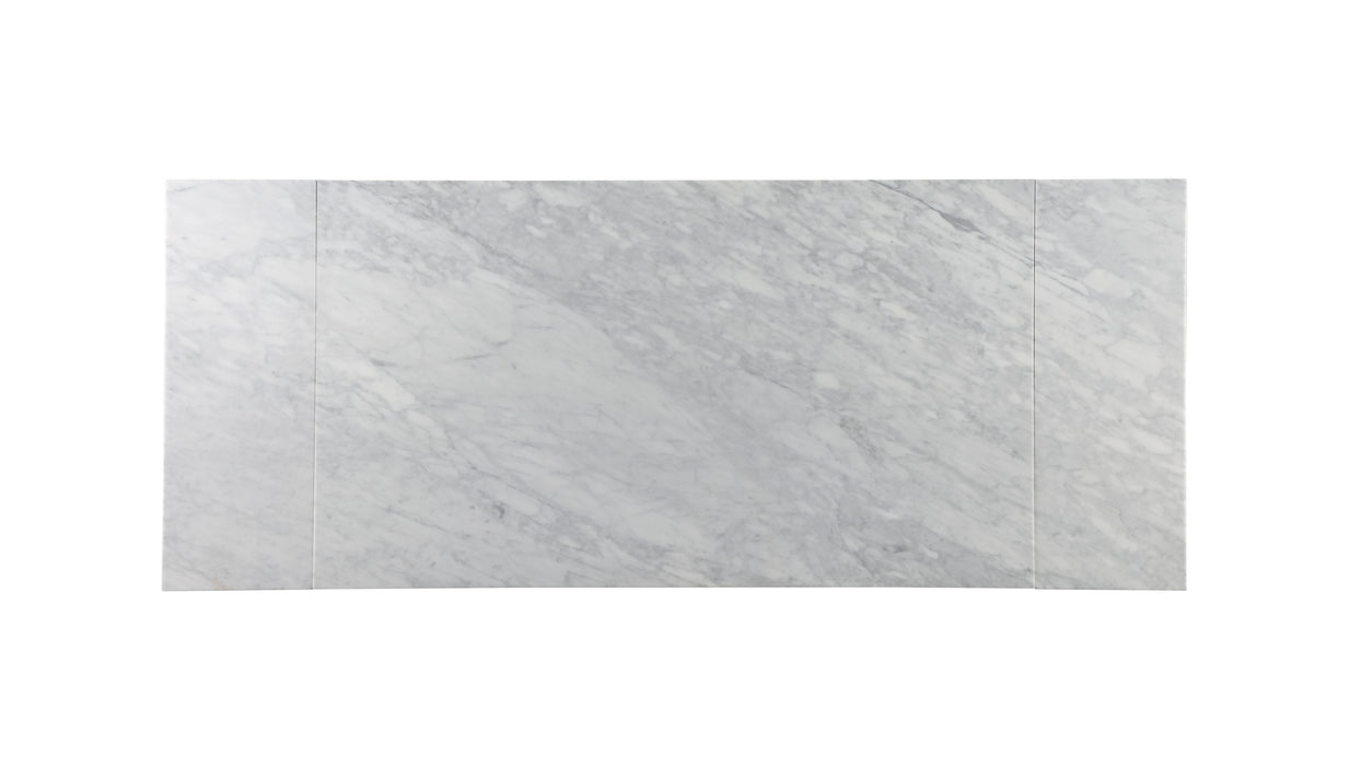Contemporary Extendable Carrara Marble Table JOY-DT