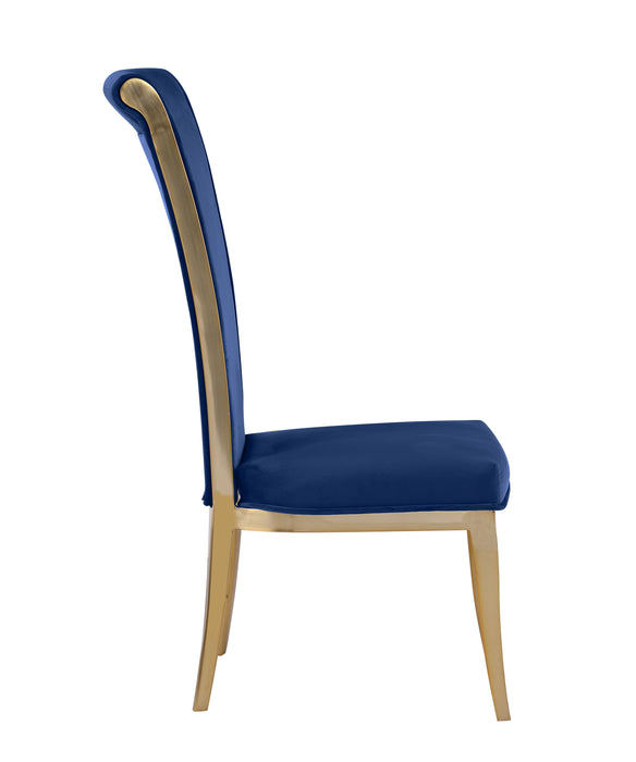 High Back Side Chair w/ Golden Frame - 2 Per Box JOY-SC-BGL