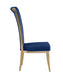 High Back Side Chair w/ Golden Frame - 2 Per Box JOY-SC-BGL
