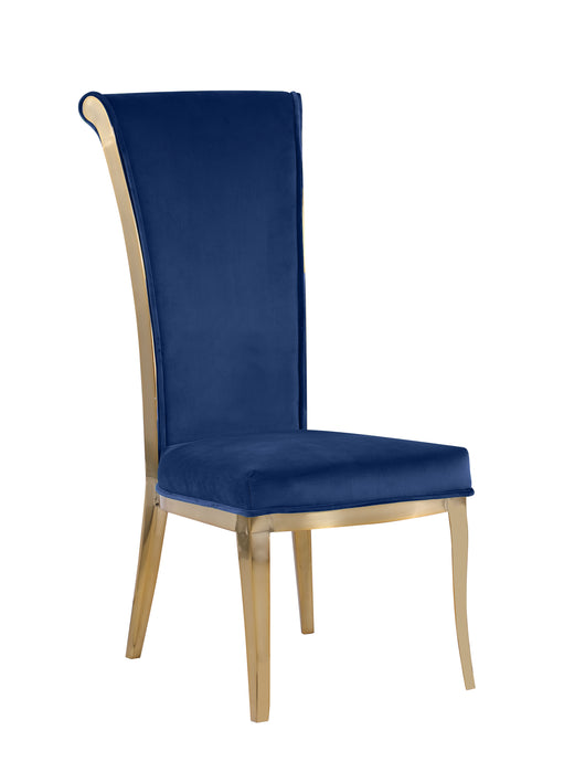 High Back Side Chair w/ Golden Frame - 2 Per Box JOY-SC-BGL