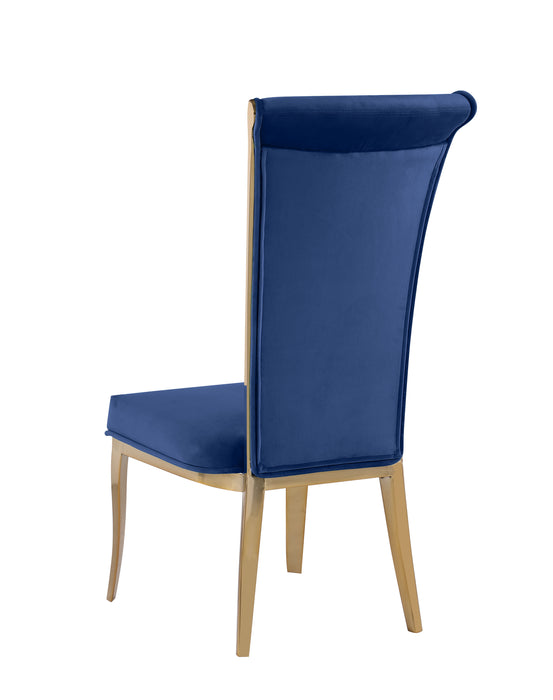 High Back Side Chair w/ Golden Frame - 2 Per Box JOY-SC-BGL