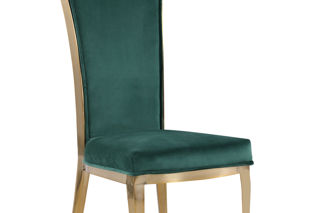 High Back Side Chair w/ Golden Frame - 2 Per Box JOY-SC-BGL