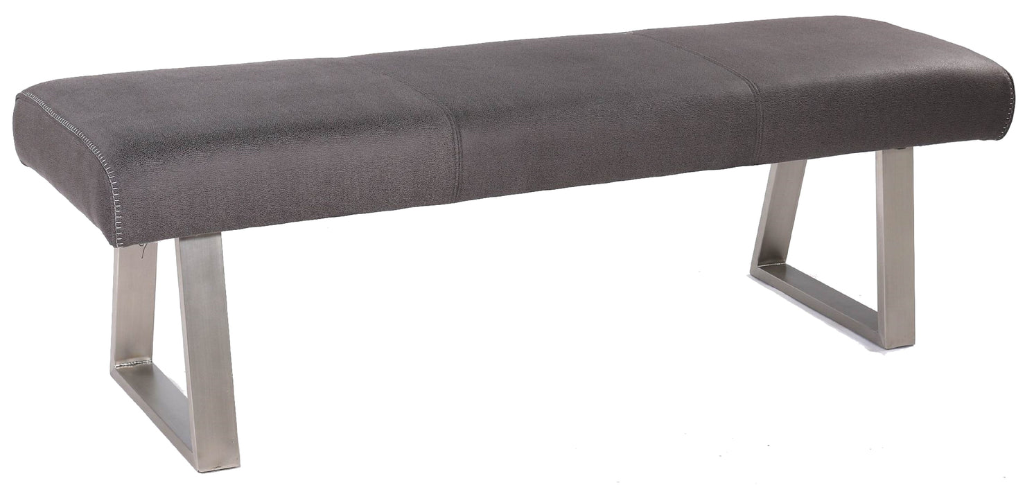 Contemporary Bench with Highlight Stitching KALINDA-BCH-GRY