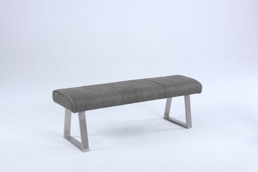 Contemporary Bench with Highlight Stitching KALINDA-BCH-GRY
